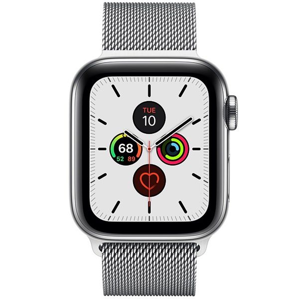 Apple Watch 44mm (4G) Viền Thép Bạc Dây Thép (MWWG2) chính
