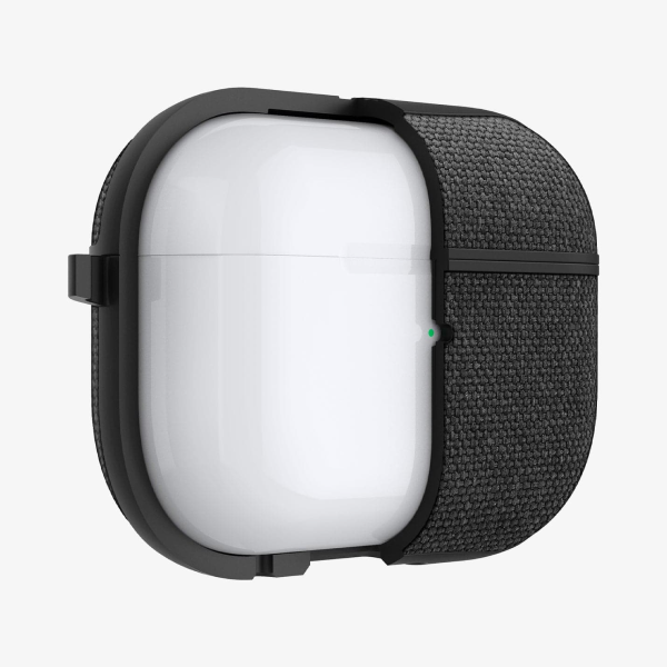 Coque Spigen Urban Fit Pour AirPods Pro 3 (2025) - Nylon Et Daim - Avec Mousqueton Et Ruban Adhésif - Noir