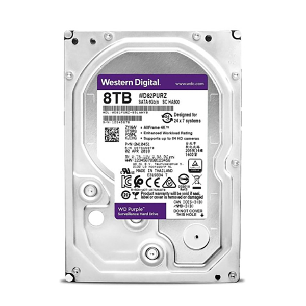 Ổ cứng HDD WD Purple 8TB WD84PURZ | Giá rẻ