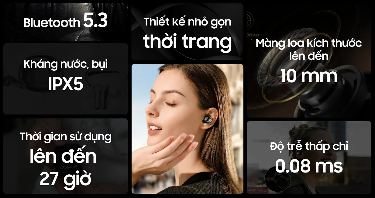 Tai nghe SoundPeats Clear Dot | Giá rẻ 04/2026, giao 2H