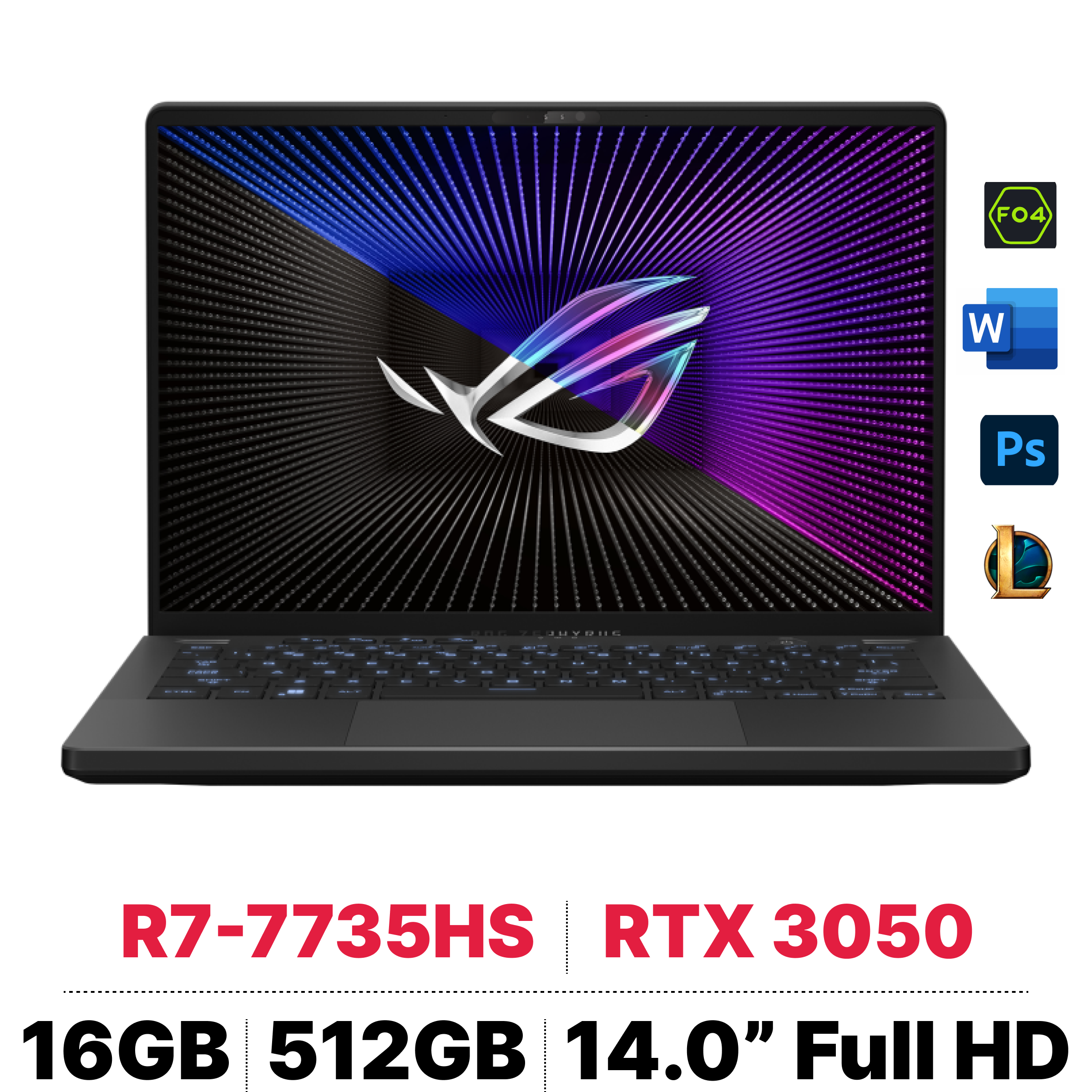 Laptop Asus Gaming ROG Zephyrus G14 GA402NJ-L4056W - Đã Kích Hoạt 