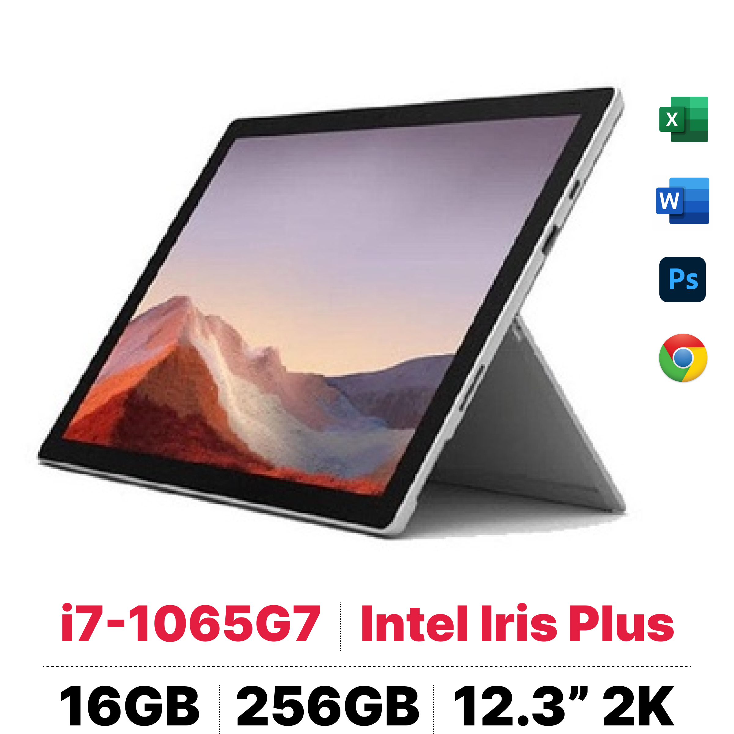 Laptop Surface Pro 7 Core i7 / 16GB / 256GB chính hãng, giá rẻ