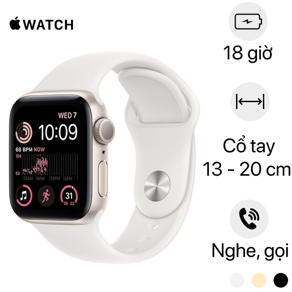 Apple Watch Se 2022 40Mm Gps | Giá Tốt, Khuyến Mãi Sốc