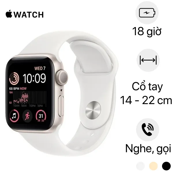Apple Watch SE 2022 44mm GPS Giá rẻ, khuyến mãi hấp dẫn