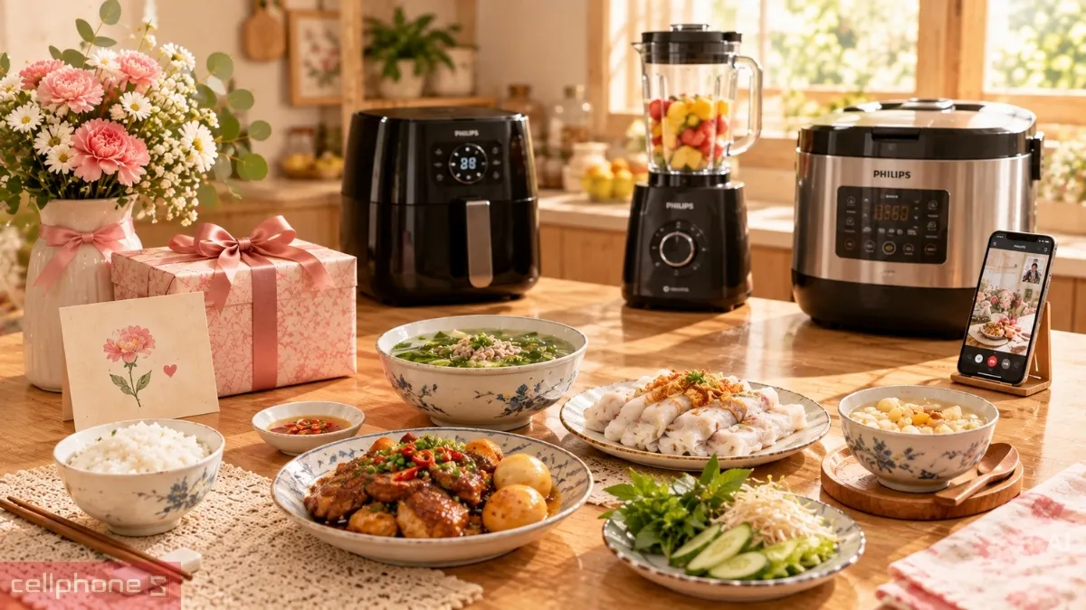 Món ăn bà yêu thích do con cháu tự tay nấu nhân ngày 20/10