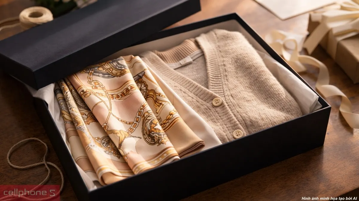 Khăn choàng, áo ấm là món quà 8/3 cho bà thiết thực