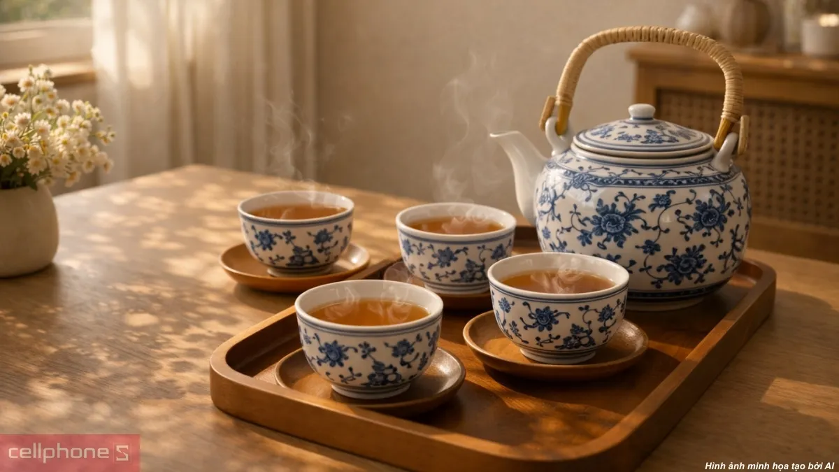 Mua bộ ấm trà làm quà 8/3 tặng bà