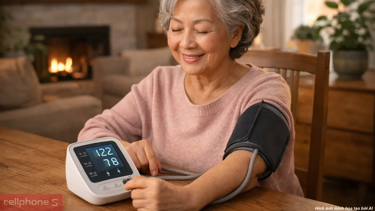 Quà tặng 8/3 cho bà Mua máy đo huyết áp tặng quà 8/3 cho bà