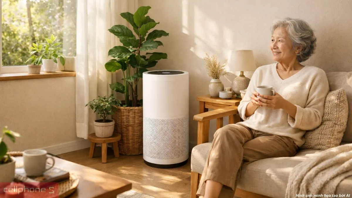 Mua máy lọc không khí làm quà 8/3 cho bà