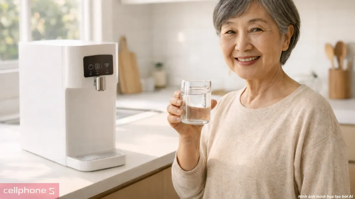 Mua máy lọc nước làm quà 8/3 cho bà
