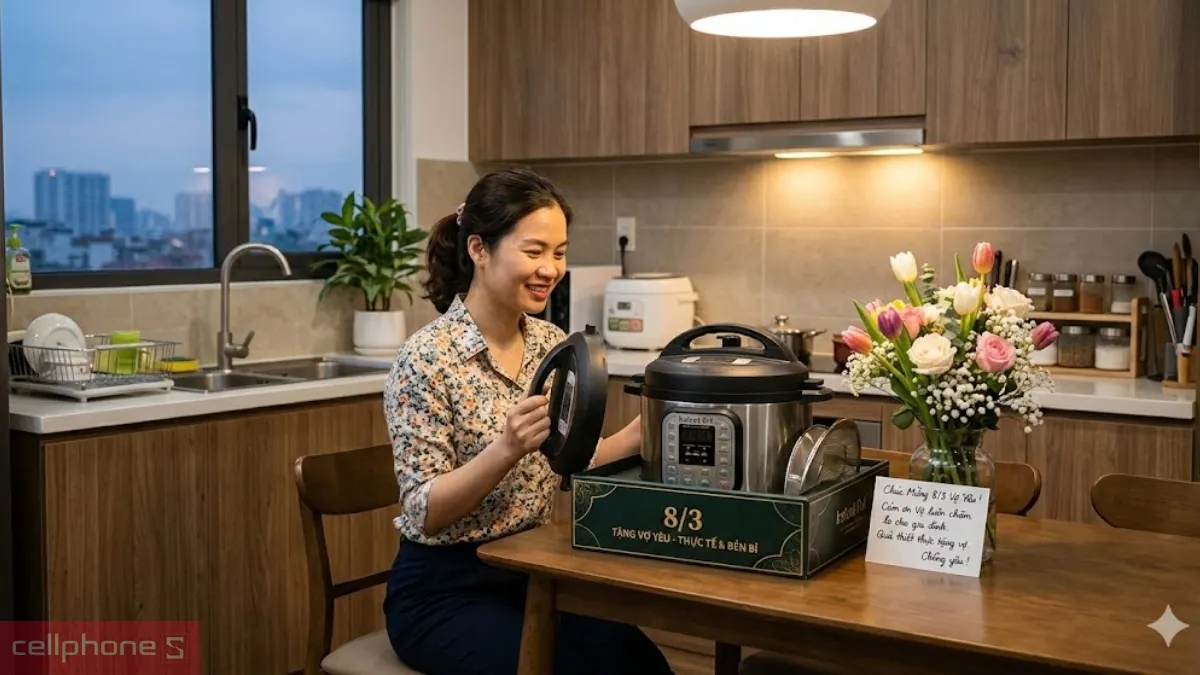 Món quà 8/3 cho vợ thích hợp dành cho nhóm tính cách này là những thiết bị gia dụng thông minh Món quà 8/3 cho vợ thích hợp dành cho nhóm tính cách này là những thiết bị gia dụng thông minh