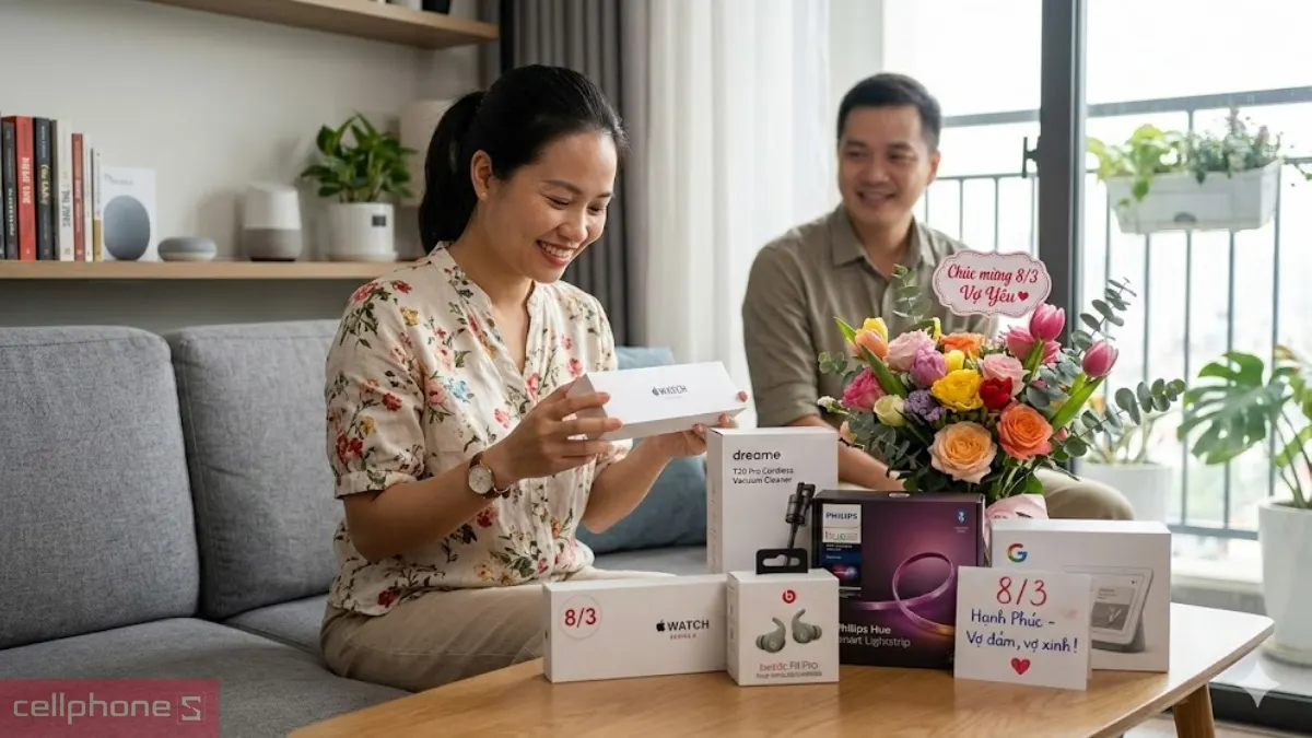 Quà tặng 8/3 cho vợ nên hướng đến các thiết bị công nghệ hiện đại Quà tặng 8/3 cho vợ nên hướng đến các thiết bị công nghệ hiện đại