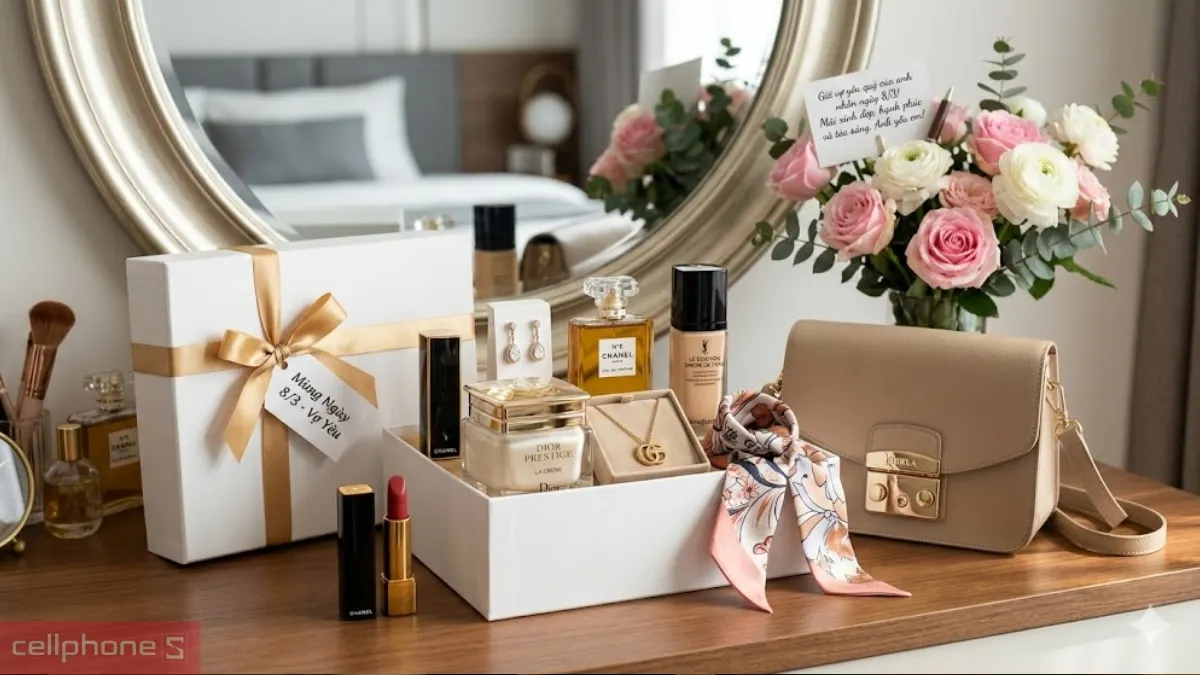 Quà 8/3 cho vợ nên thể hiện sự tinh tế và gu thẩm mỹ của người tặng Quà 8/3 cho vợ nên thể hiện sự tinh tế và gu thẩm mỹ của người tặng