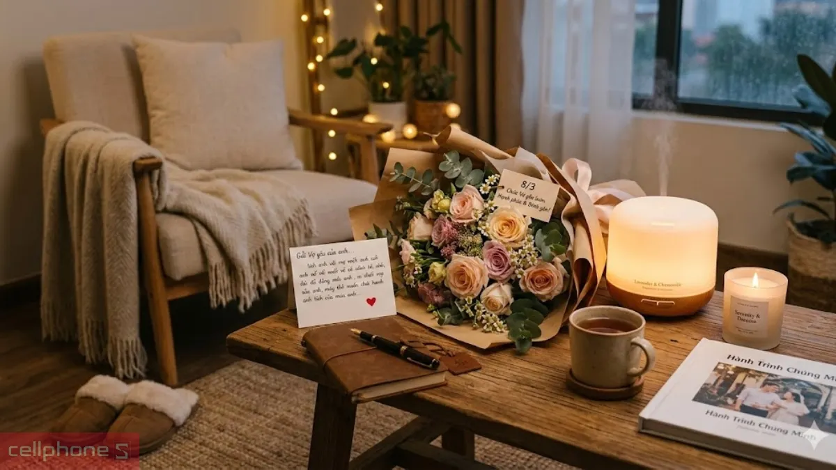 Quà 8/3 tặng vợ nên tập trung vào trải nghiệm, sự quan tâm và những khoảnh khắc riêng tư Quà 8/3 tặng vợ nên tập trung vào trải nghiệm, sự quan tâm và những khoảnh khắc riêng tư