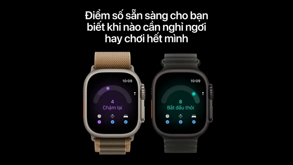 Apple Watch Ultra 4 với Readiness đánh giá mức sẵn sàng dựa trên sinh hiệu và giấc ngủ