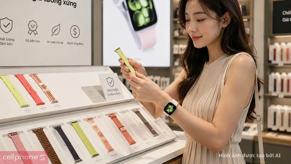 Cân đối chi phí khi chọn mua dây đồng hồ thông minh chính hãng