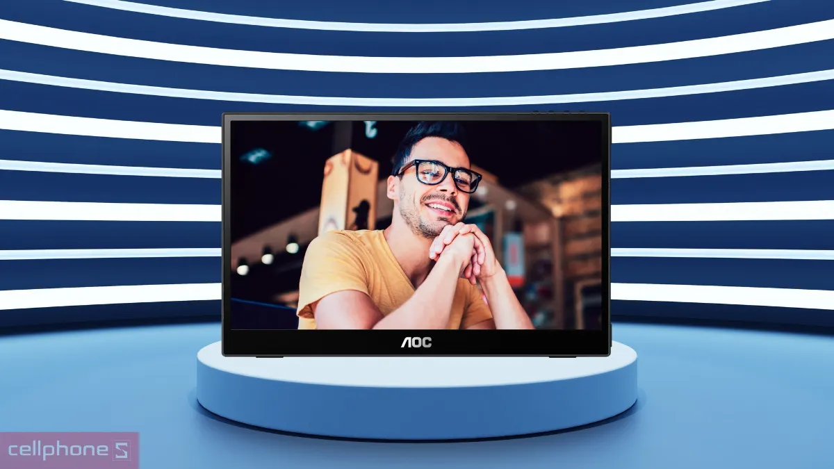 Màn hình AOC di động 15.6–16 inch mỏng nhẹ, linh hoạt khi di chuyển