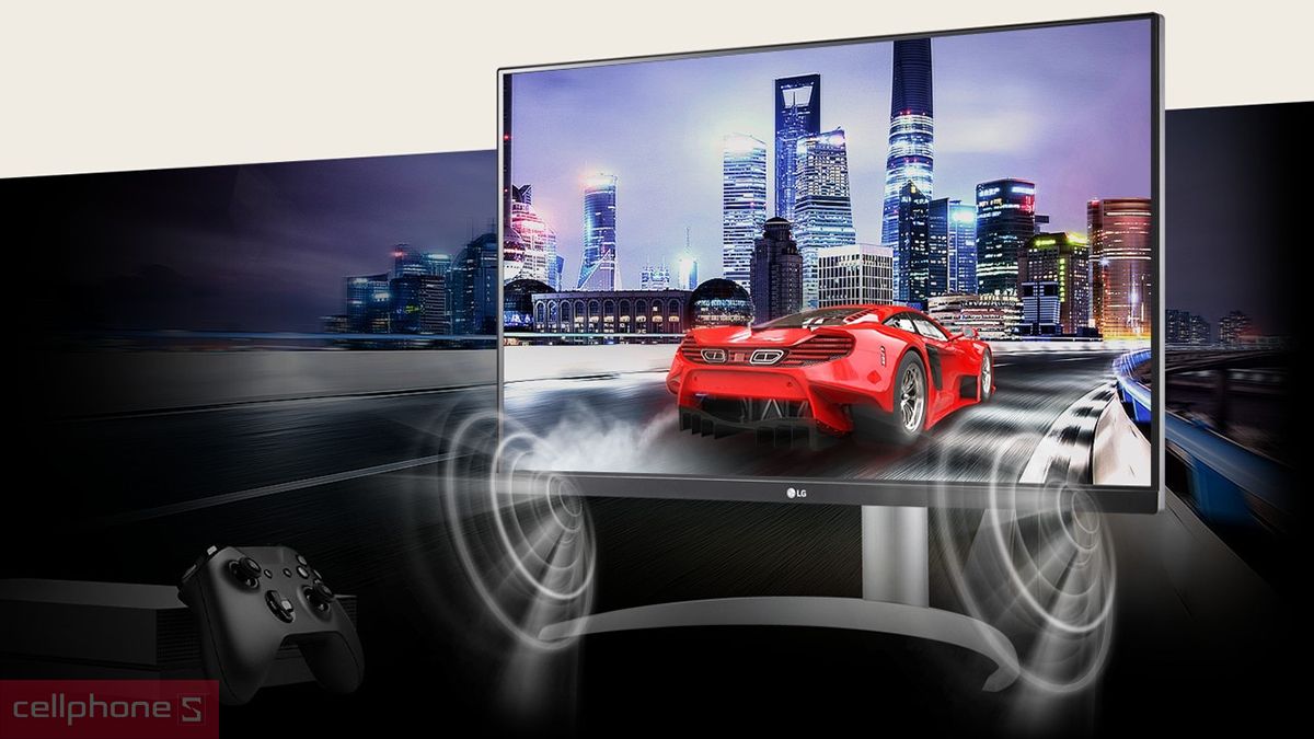 Tốc độ làm mới lên đến 120Hz và không gây xé hay giật hình