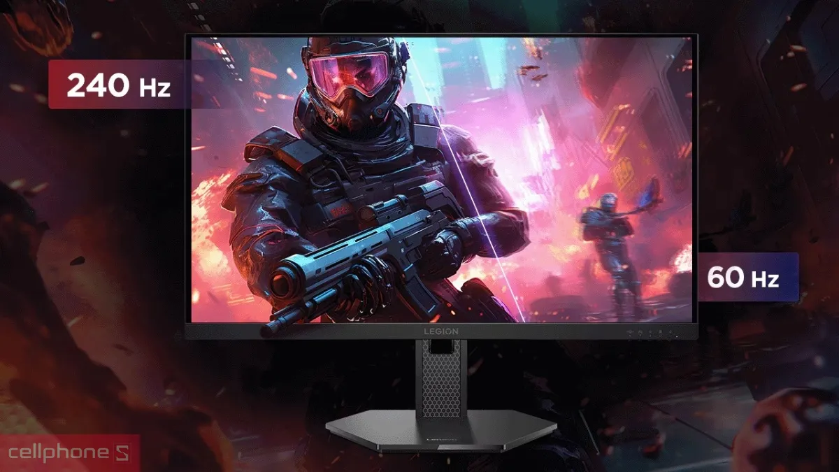 Màn hình Lenovo Legion 27-10 27 inch sở hữu tần số quét 240Hz mượt mà