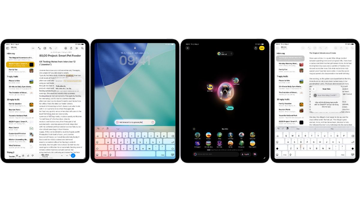 Apple Intelligence mới trên iPad