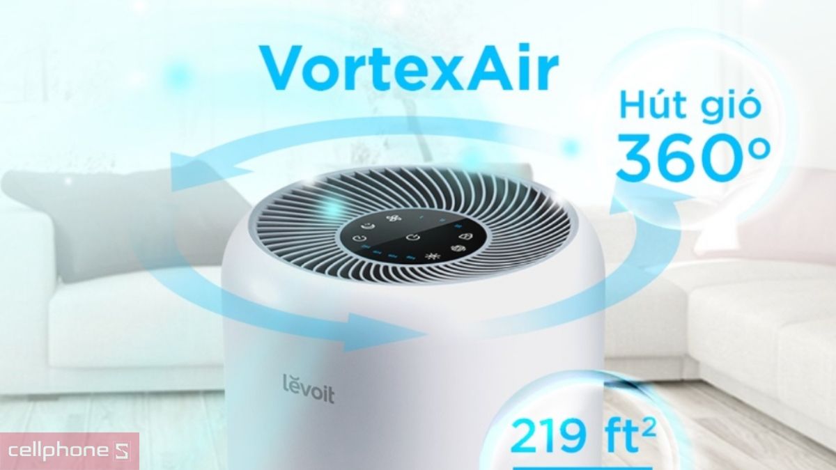 Công nghệ Vortex Air trên máy lọc Levoit