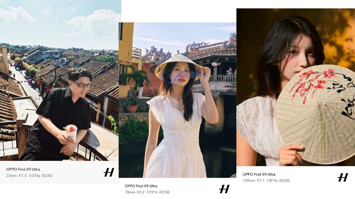 Ảnh chân dung ngoại cảnh tại Hội An chụp bằng Find X9 Ultra Ảnh chân dung ngoại cảnh tại Hội An chụp bằng Find X9 Ultra