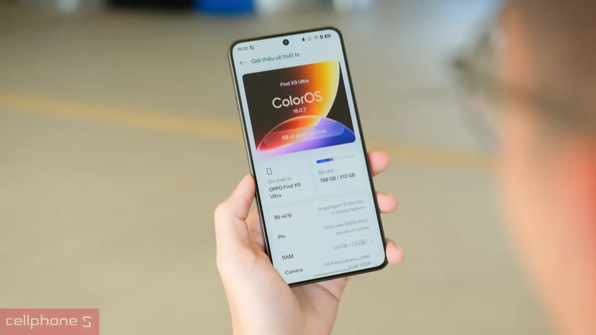 Giao diện ColorOS 16 trên Find X9 Ultra Giao diện ColorOS 16 trên Find X9 Ultra