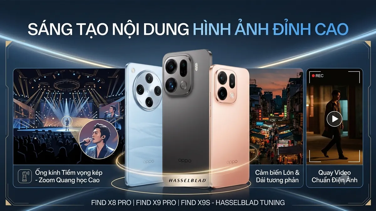 OPPO Find X phù hợp nhu cầu nhiếp ảnh và quay phim chuyên nghiệp