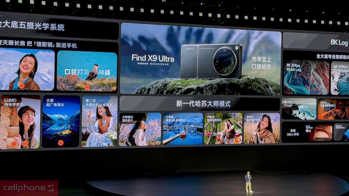 OPPO Find X9 Ultra với cụm camera tròn hợp tác Hasselblad OPPO Find X9 Ultra với cụm camera tròn hợp tác Hasselblad