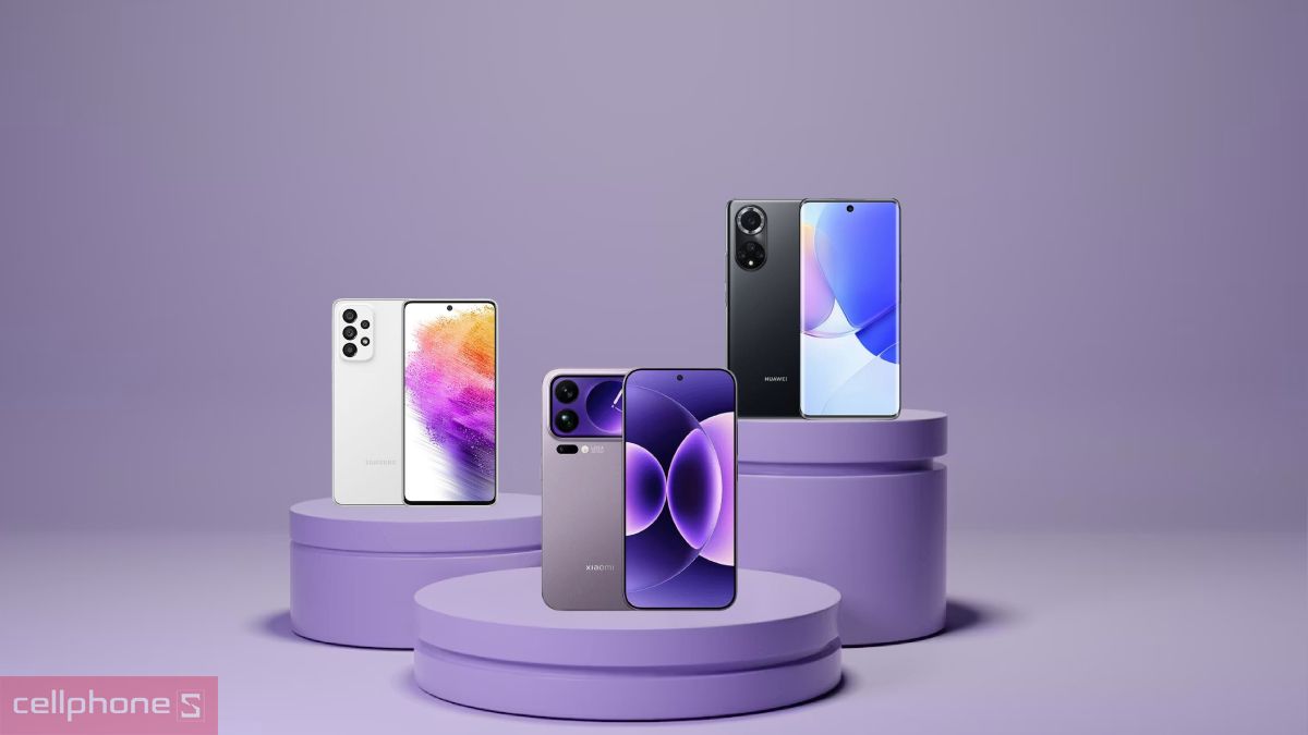 So sánh điện thoại xiaomi với Samsung, Huawei