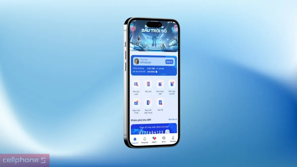 eSIM VNSKY 5G99C kết nối linh hoạt với 4GB data và ưu đãi gọi