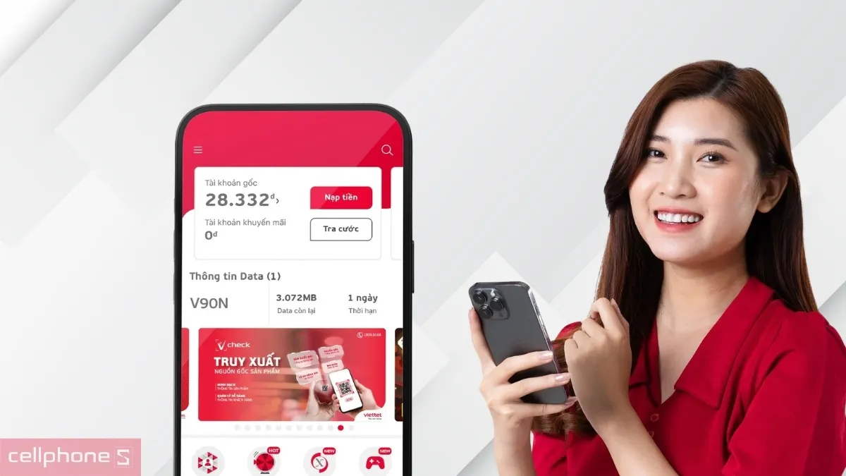 Kiểm tra dung lượng SIM data Viettel bằng tin nhắn KTTK gửi 191