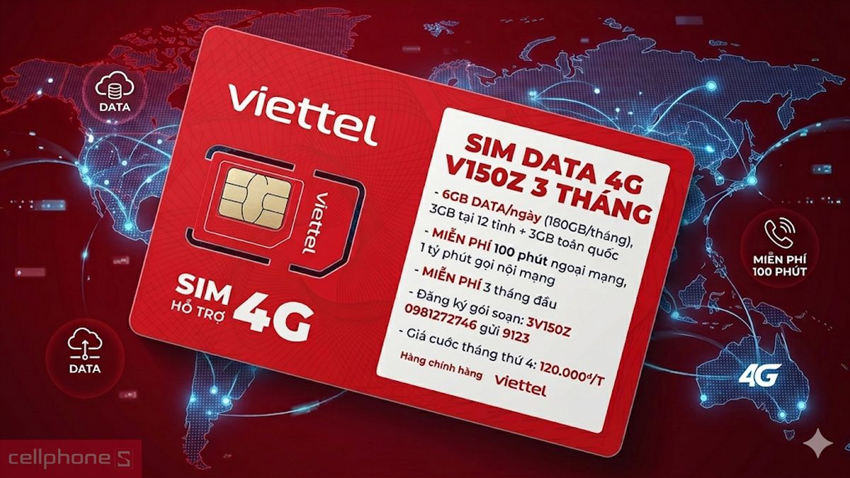 SIM điện thoại data 3 tháng
