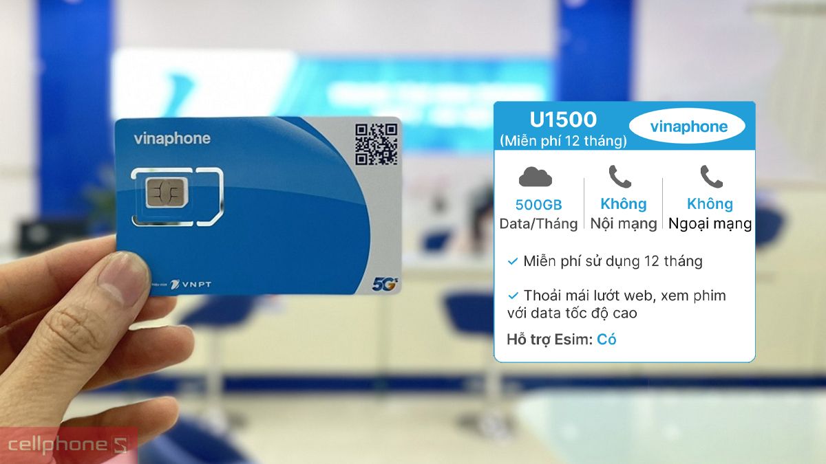 SIM điện thoại data 12 tháng