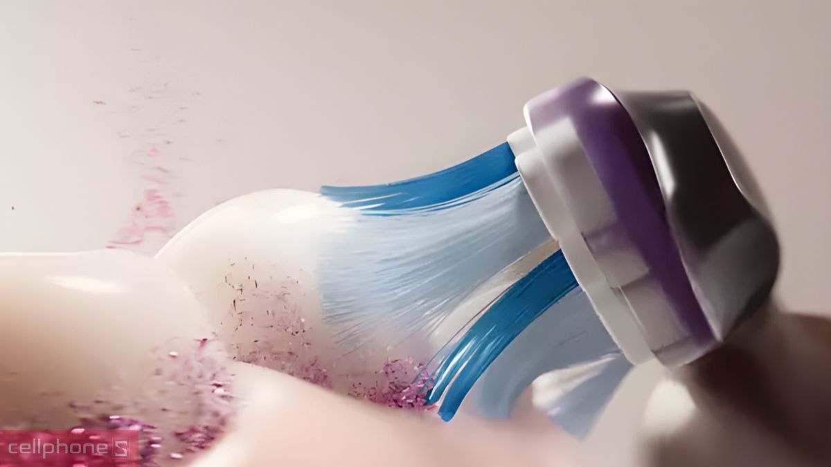 bàn chải điện Philips giúp loại bỏ mảng bám hiệu quả