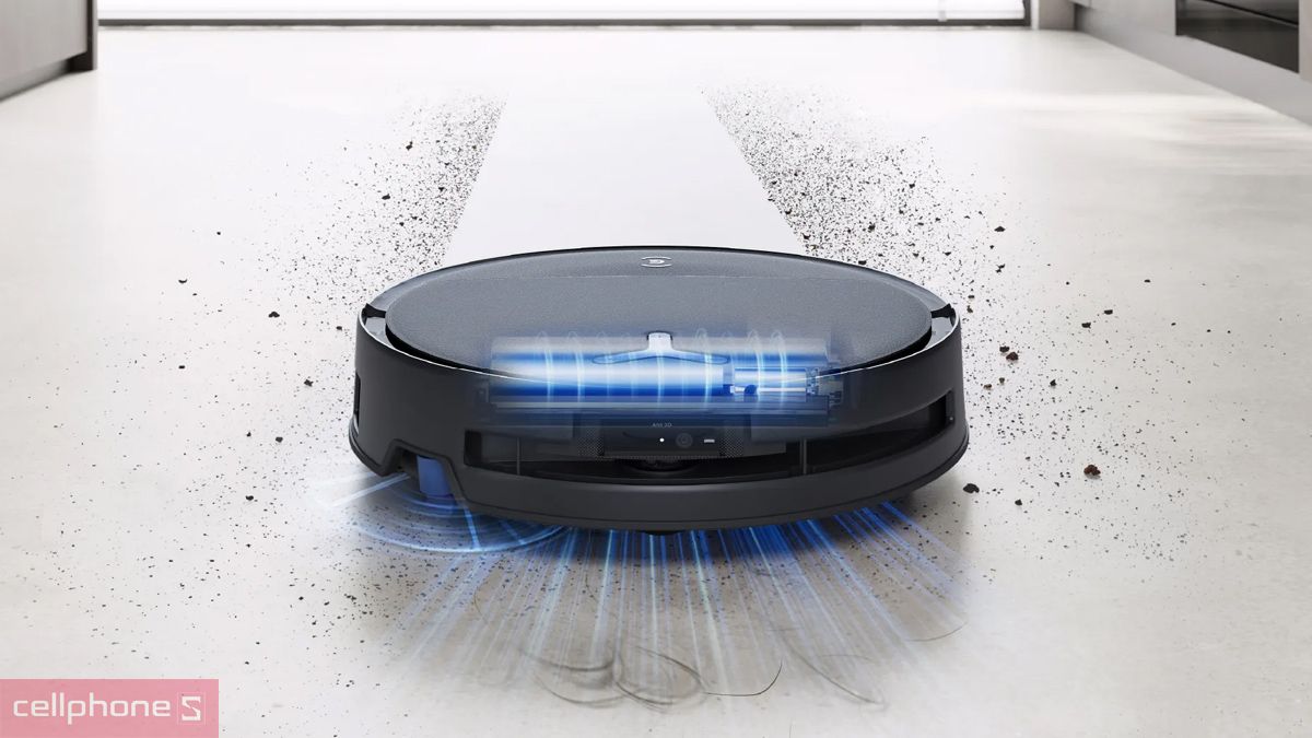 Robot hút bụi lau nhà Ecovacs T80S Omni tạo lực hút mạnh để làm sạch bụi trên sàn
