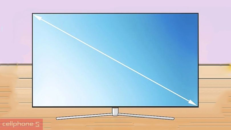 Kích thước TV Coocaa 32 inch được đo như thế nào