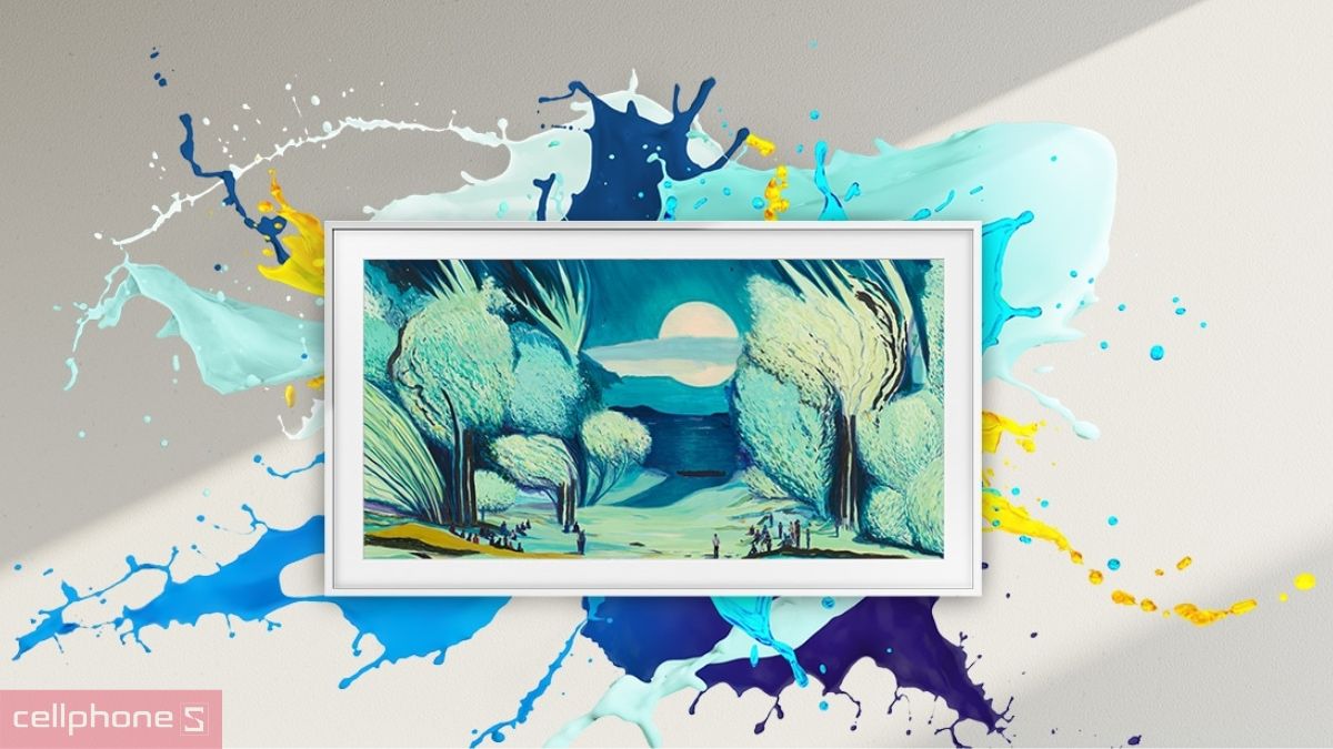 Tivi 65 inch Samsung khung tranh