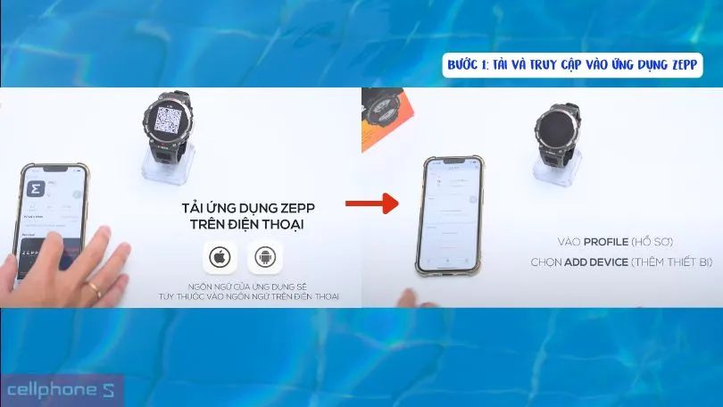 Cách kết nối đồng hồ thông minh Amazfit với điện thoại