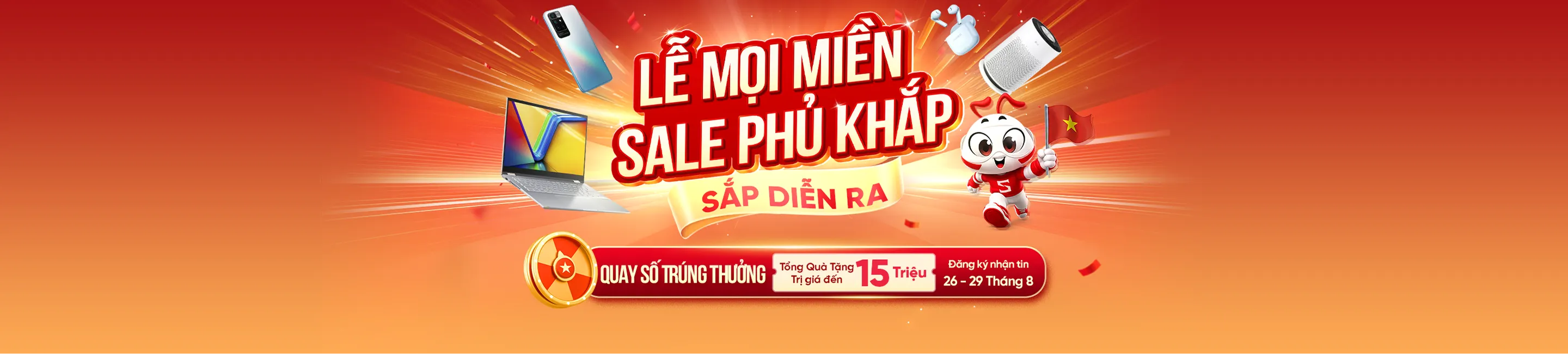chương trình khuyến mãi 2/9 sale phủ khắp mọi miền