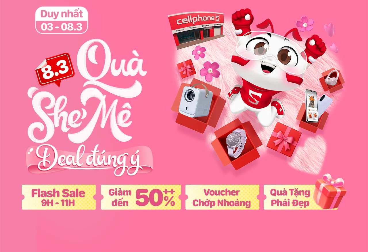 Chương trình Quà She Mê Deal Đúng Ý ưu đãi quà 8/3 cho sếp nữ giảm đến 70% từ 3/3–8/3