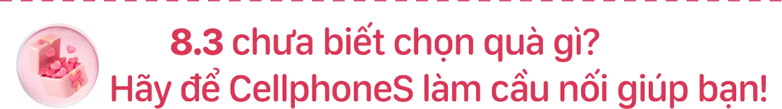 Tư vấn chọn quà 8.3 cho mẹ tại CellphoneS với form nhập thông tin người nhận