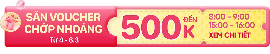 Săn voucher chớp nhoáng giảm đến 500K khi mua quà tặng 8/3 cho sếp nữ từ 4/3 đến 8/3