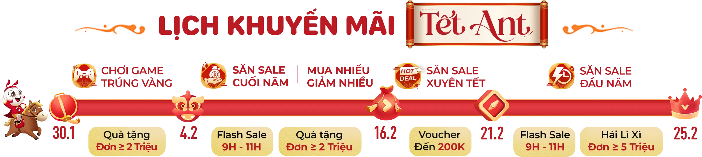 Lịch sale Quà Tết cho nhân viên 2026