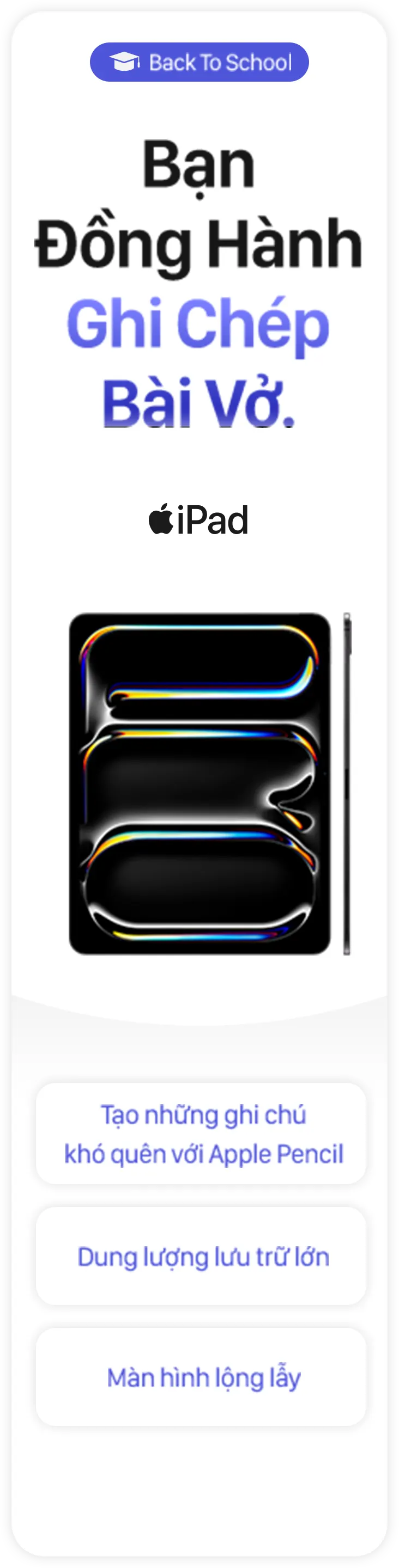 Apple Student ưu đãi iPad 2026