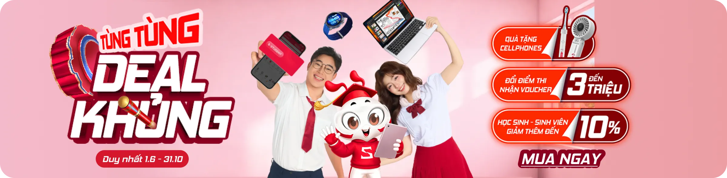 Tra cứu điểm thi tốt nghiệp THPT cùng nhiều ưu đãi