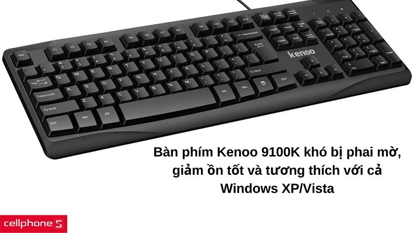 Bàn phím có dây Kenoo 9100K