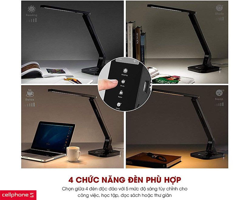 Top 5 đèn Taotronics để bàn, đa năng nên mua