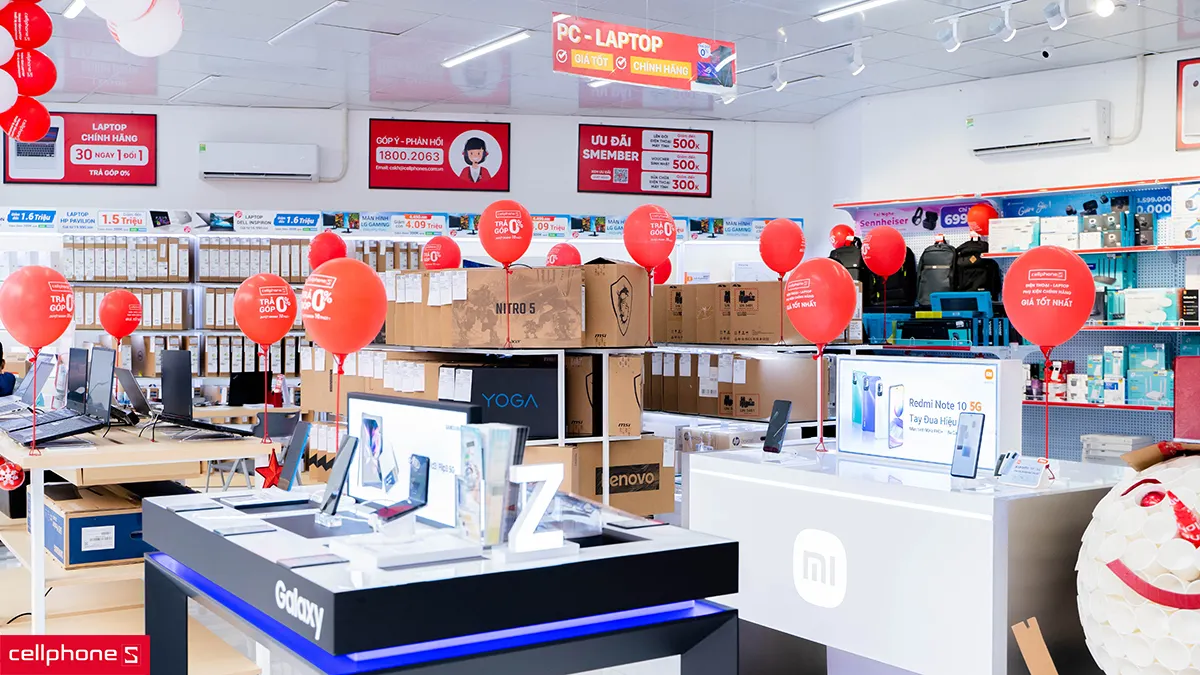 CellphoneS khai trương cửa hàng laptop – Smarthome 567 Lê Quang Định