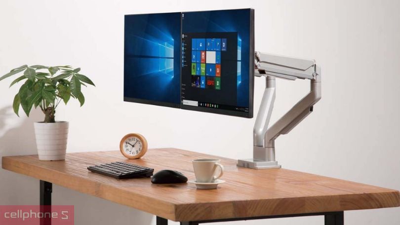 Arm màn hình giúp điều chỉnh đa dạng góc xoay Arm màn hình giúp điều chỉnh đa dạng góc xoay